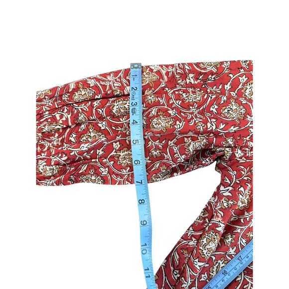 eShakti The Artisanal Collection Boho Bohemian Ruffle Collar Long Sleeve Blouse - Picture 10 of 15